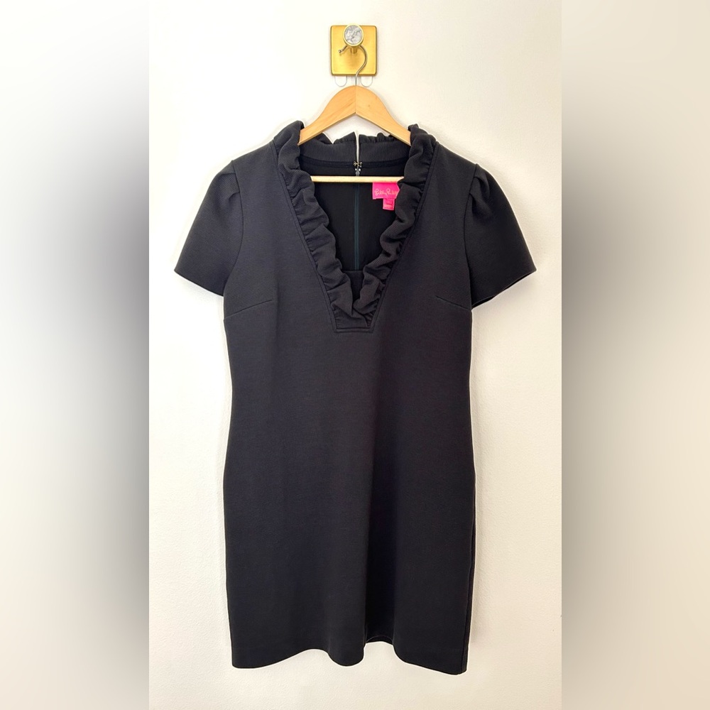 Lilly Pulitzer Black Ruffle Dress